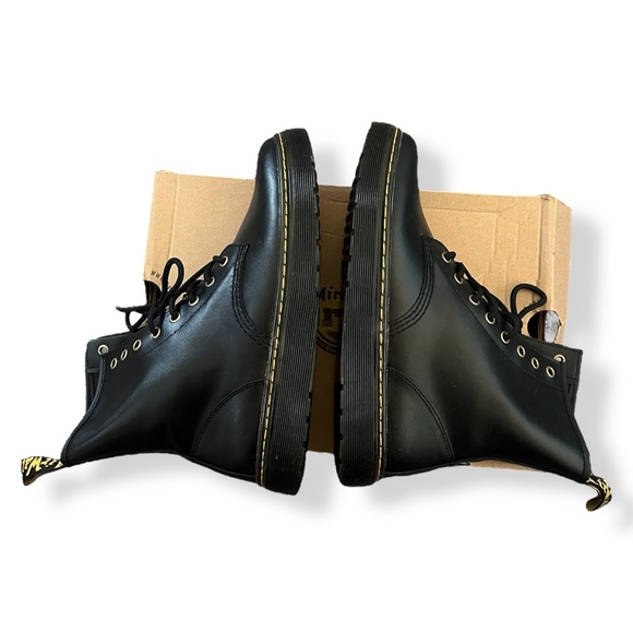 NEW Dr. Martens Zavala Black Lace Up Leather Boots - Picture 4 of 8